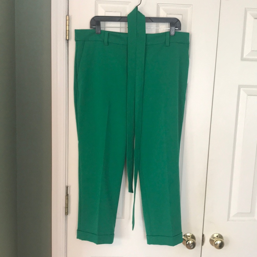 Loft Pant Slacks Green Petite